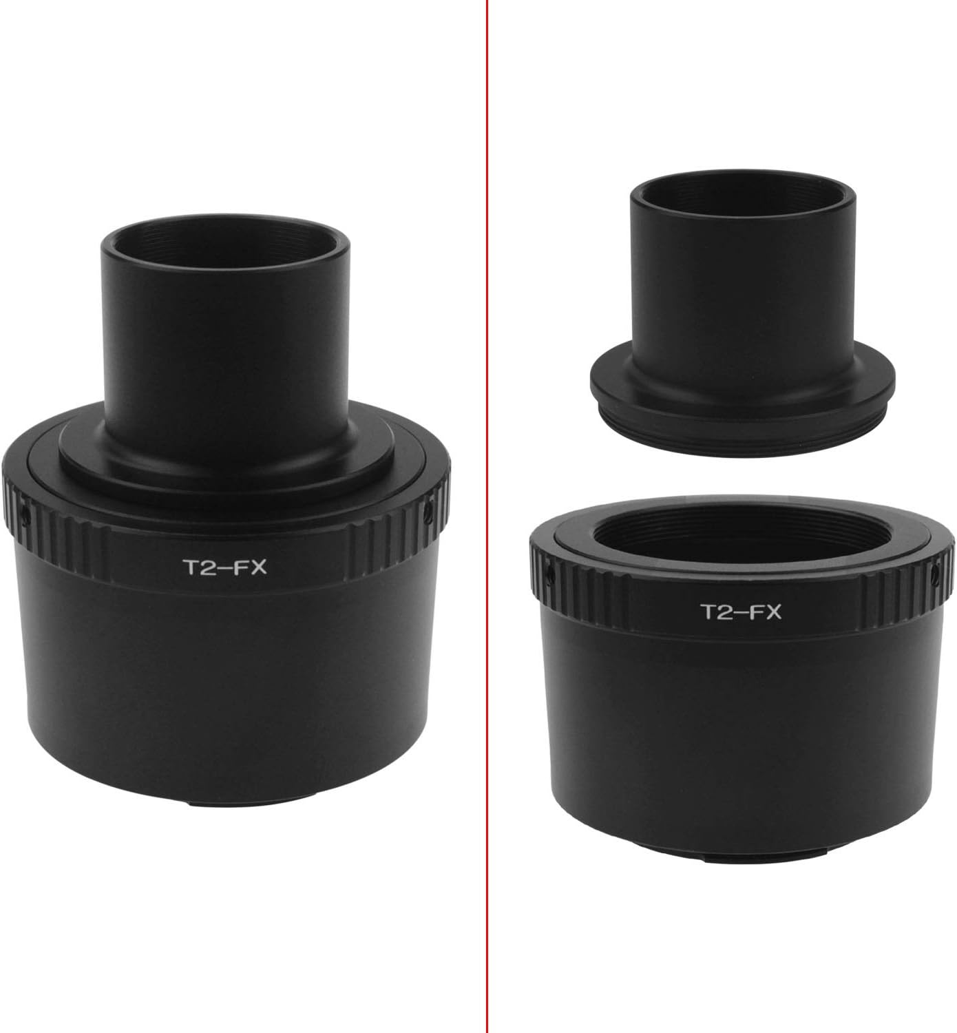 Alstar Fu ji FX T-Adapter and M42 to 1.25" T-Adapter - Bundle with - T2 8.10.20.40 Extension Tube Kit