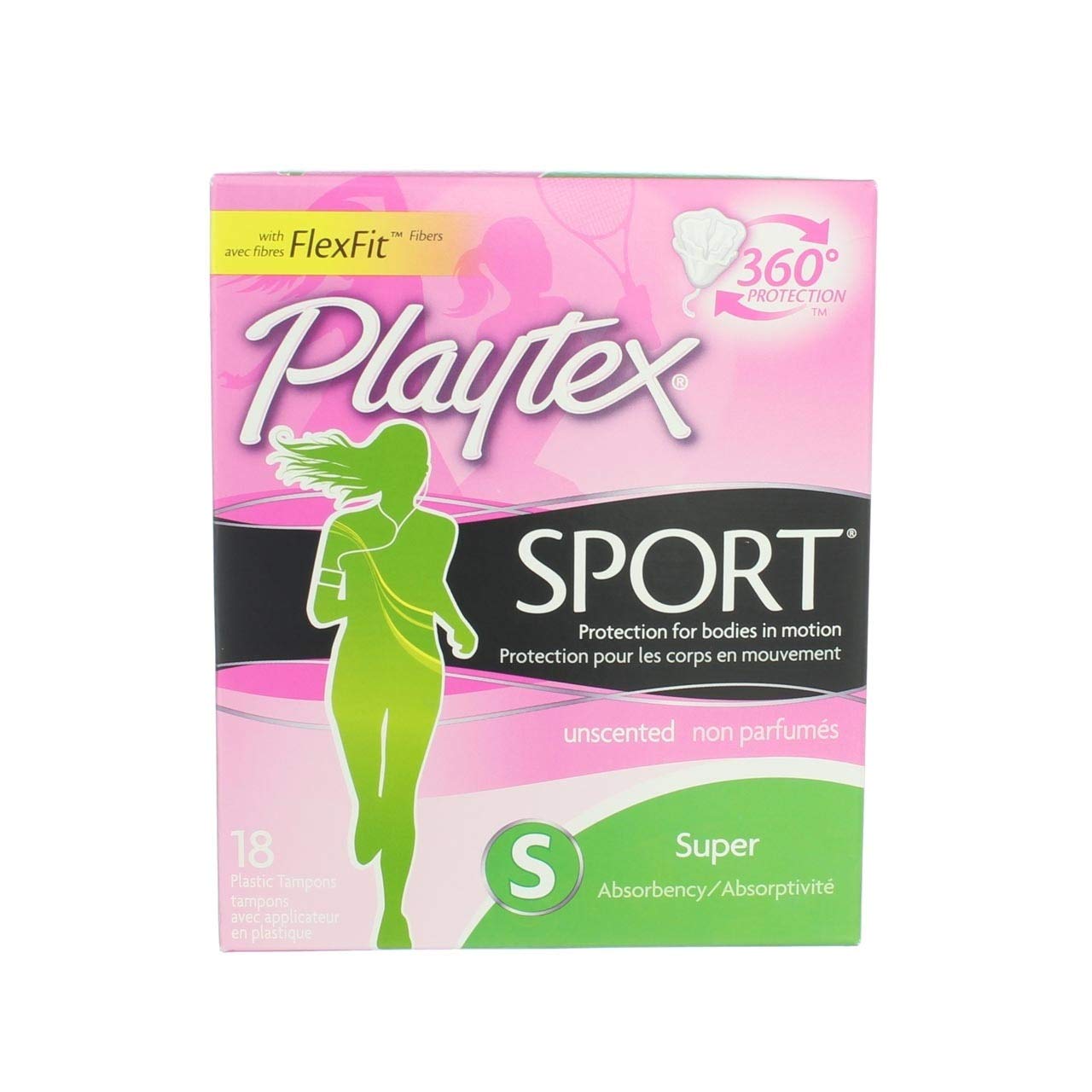 PlaytexSport Tampons - Super - 18 ct (Pack of 3)