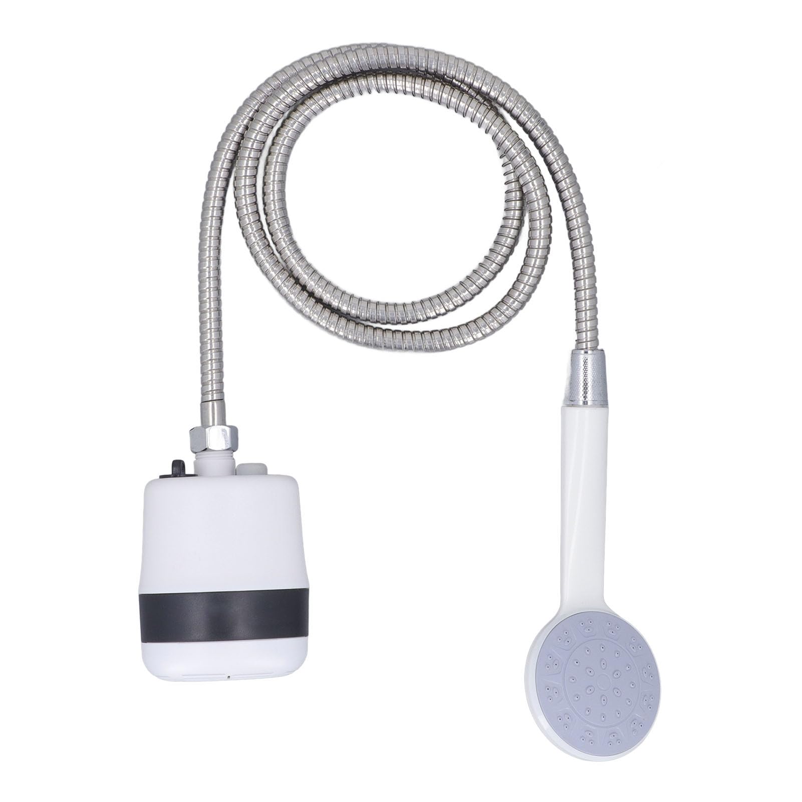 Doccia da campeggio portatile compatta ricaricabile, ricaricabile tramite USB, 2200 mAh, per viaggi, escursionismo