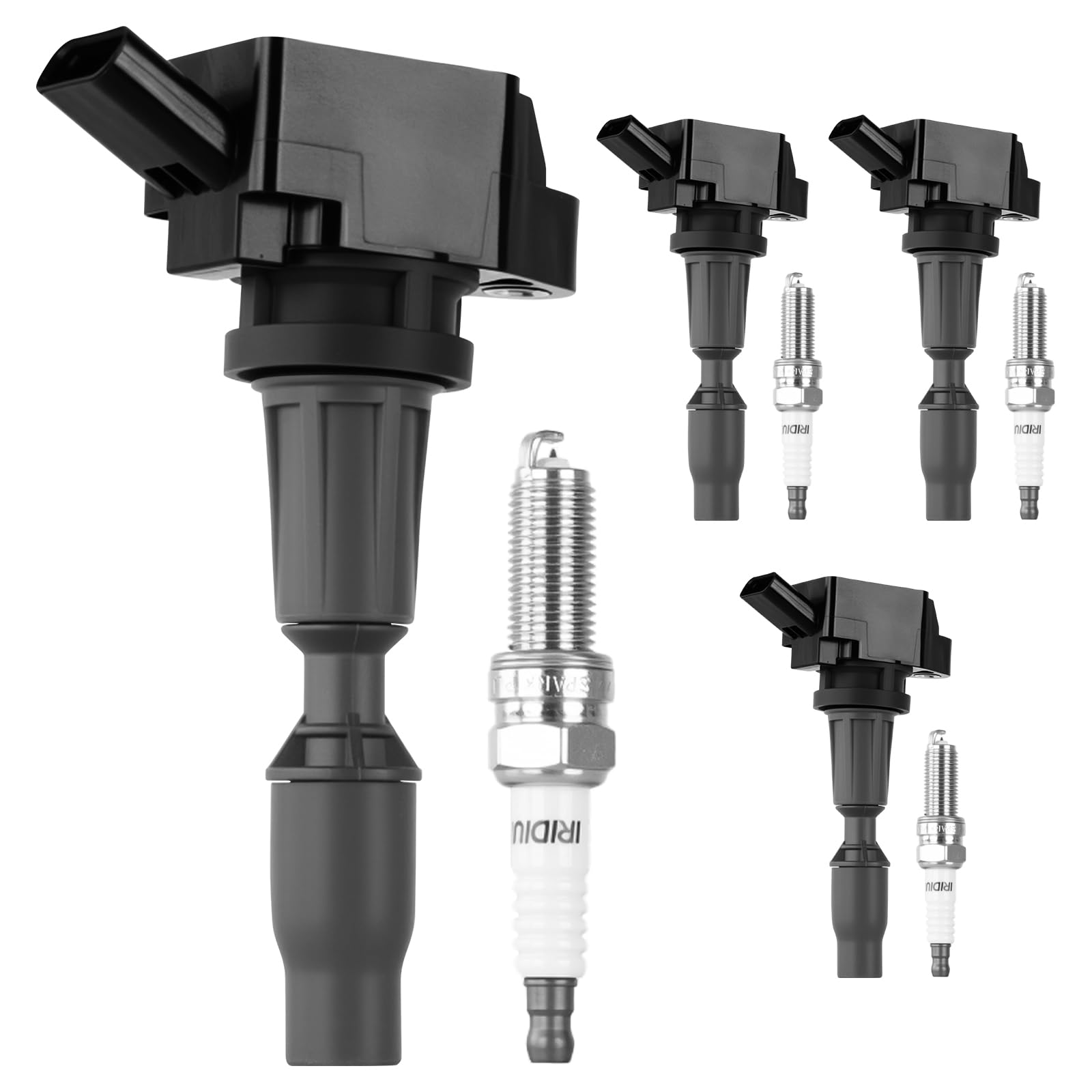Photo 1 of Autoexact Ignition Coil Packs and Iridium Spark Plugs Kit Fit for Hyundai 2015-2019 Sonata Santa Fe Tucson Kia 2017-2022 Sportage Optima Sorento 2.0L 2.4L L4, #UF764 93175 Set of 4