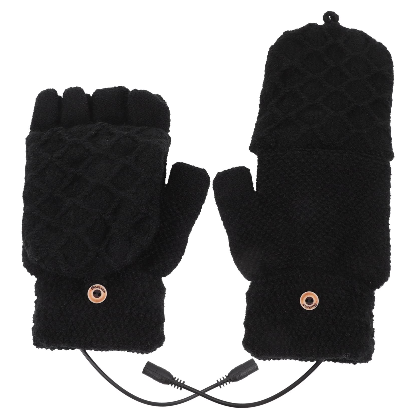Sosoport 4 Pairs Portable Hand Warmers Gloves Winter Gloves Heating Function for Women Men Skiing Thermal Mitts
