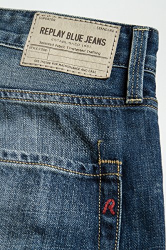 Replay Waitom Jeans, Blu Denim, 31W / 34L Uomo
