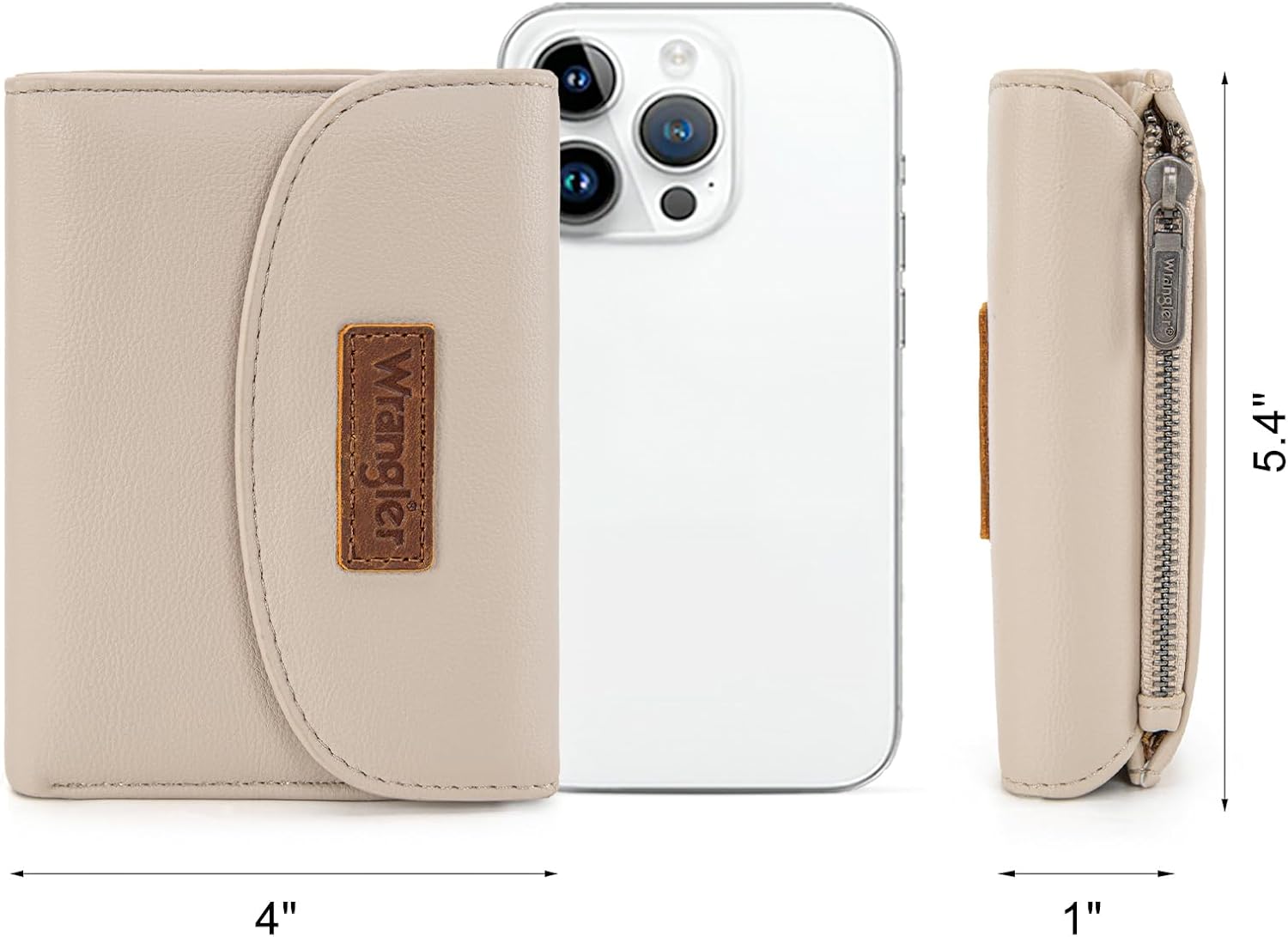 Montana West X Wrangler Small Women's Wallet Minimalist Wallets, Card Cases & Money Organizers Large Capacity Credit Card Cash Wallet Ladies Female Trifold Clutch Wallets with Coin Purses - Image 4