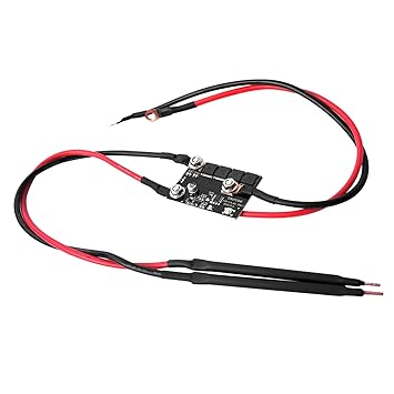 DIY Mini Spot Welding Machine Portable 12V Spot Welding Semi-Finished PCB Kit with Welding Pens Battery Connecting Wires Nickel Strip Battery Welding PCB Accessories for Household Home DIY R-POOWE