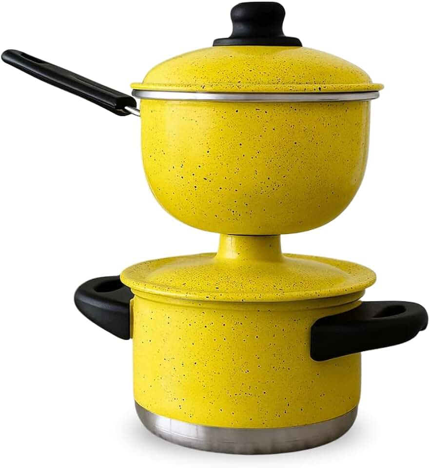 Mini Cuscuzeira Individual Nordestino Amarelo 300 gr