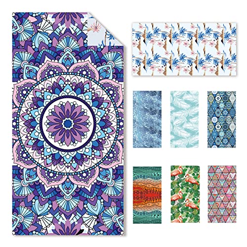 Cabanana Sand Free Beach Towel - Microfiber 32 X 64 Inch Quick Dry Lightweight Towel For Travel Sports Pool Swimming Bath Camping Yoga Girl Women Adults (Mandala) #TOP19