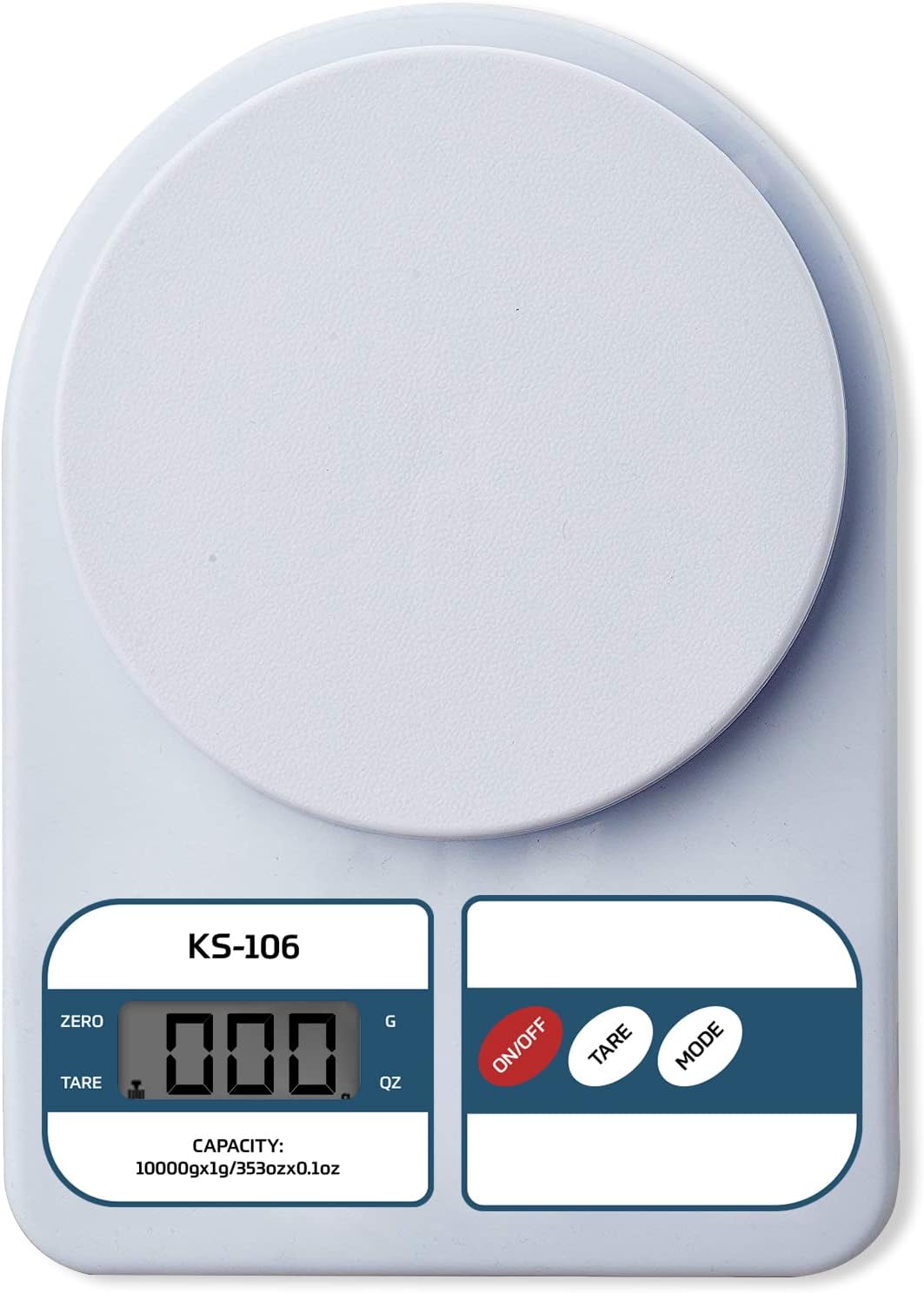beatXP Kitchen Scale Multipurpose Portable Electronic Digital Weighing Scale | Weight Machine With Back Light LCD Display | White | 10 Kg | 2 Year Warranty