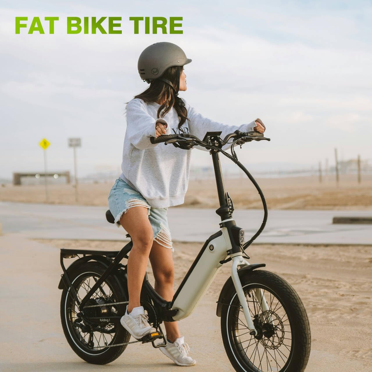 20x4.0 E-Bike Fat Tire, High-Performance Wear-Resistant Bicycle Tyre for Offroad Trail Riding, Folding Replacement Fat Tyre for MTB Ebikes