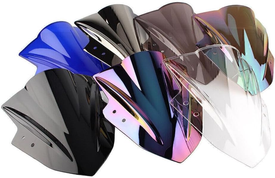 Miniatura 3 de Protector de parabrisas delantero de motocicleta, de plástico ABS, apto para Kawasaki EX300R EX300 Ninja 300 2013-2017 (iridio profundo)