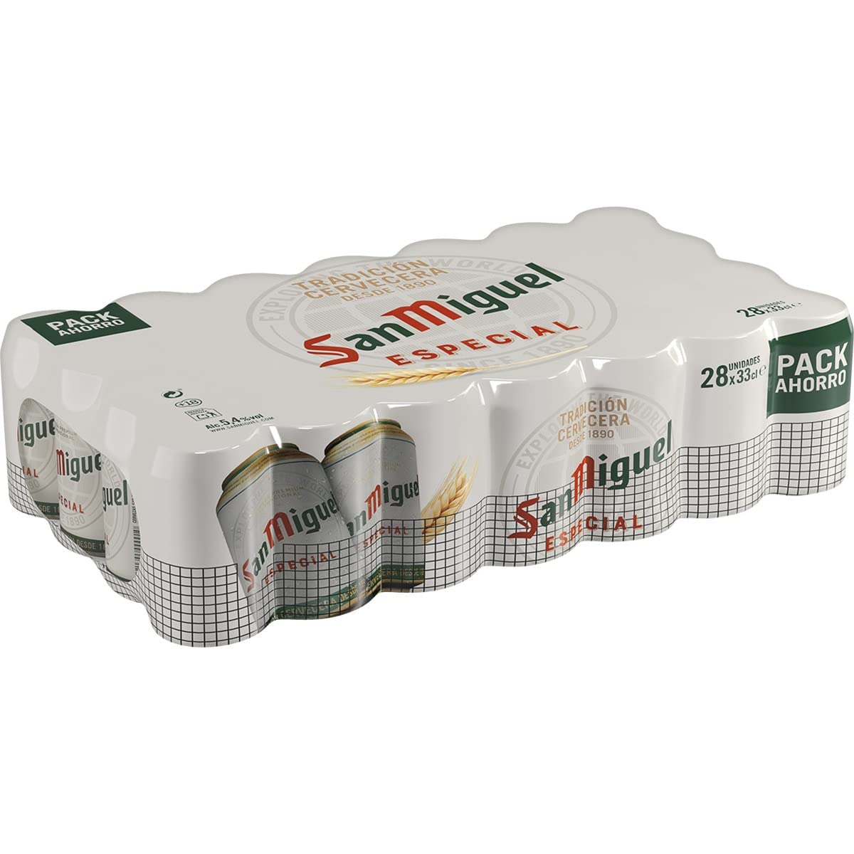 Bier San Miguel Especial 28x33cl (Pack 28 Dosen)