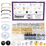 Regalo perfecto: este kit de fabricación de cuentas aporta diversión y pensamiento sin fin a los niños, que pueden mejorar su creatividad, habilidades prácticas. Los padres también pueden acompañarlos para diseñar diversas joyas de bricolaje, como pulseras, collares, llaveros, etc. Aumenta la interacción entre padres e hijos, y luego los buenos regalos para familiares y amigos, muy valiosos y significativos.