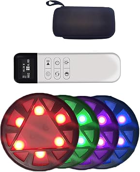 Reaction Training Light, Light Agility Speed Training Kit, 6 Training Modes and 5 Light Colors, For Athletes Trainer Fitness Trainer, 4 Lights + 1 Remote Control