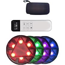 Reaction Training Light, Light Agility Speed Training Kit, 6 Training Modes and 5 Light Colors, For Athletes Trainer Fitness Trainer, 4 Lights + 1 Remote Control