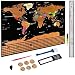Scratch off World Map - 2018 Newest Personalized Travel Tracker Map with US States Country Flags - Thrilling Gift, Travelers' Favorite, Funny Scratch, Personalized Decor – Thick 32.48" x 23.42"