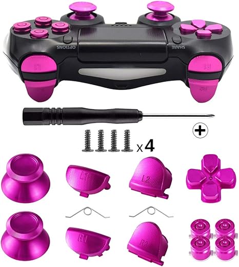 高い素材 交換部品 カスタム金属アルミ L1 R1 L2 R2 エクステンダートリガーボタンコントローラ修理ソニーのプレイステーション 4 プロ Ps4 プロ Jdm 040 在庫あり 即納 Localhost