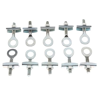 10x Universal Bicycle Bike Chain Tensioner 5mm x 5cm Fastener Chain Adjuster