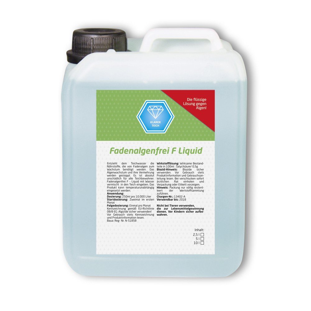 Fadenalgenfrei F 5 Kg – Original Algenmittel Für Koiteiche, Temperaturunabhängig, Gegen Fadenalgen