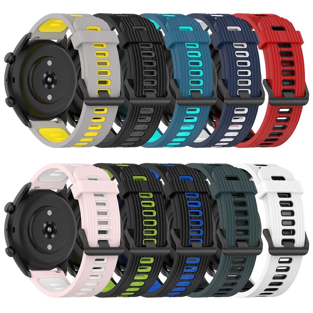 Cinturino Morbido In Silicone Per Amazfit GTR 4/3/3 Pro/2e/Stratos 3 – 22mm Con Sgancio Rapido, Regolabile, Adatto A Bambini - 3