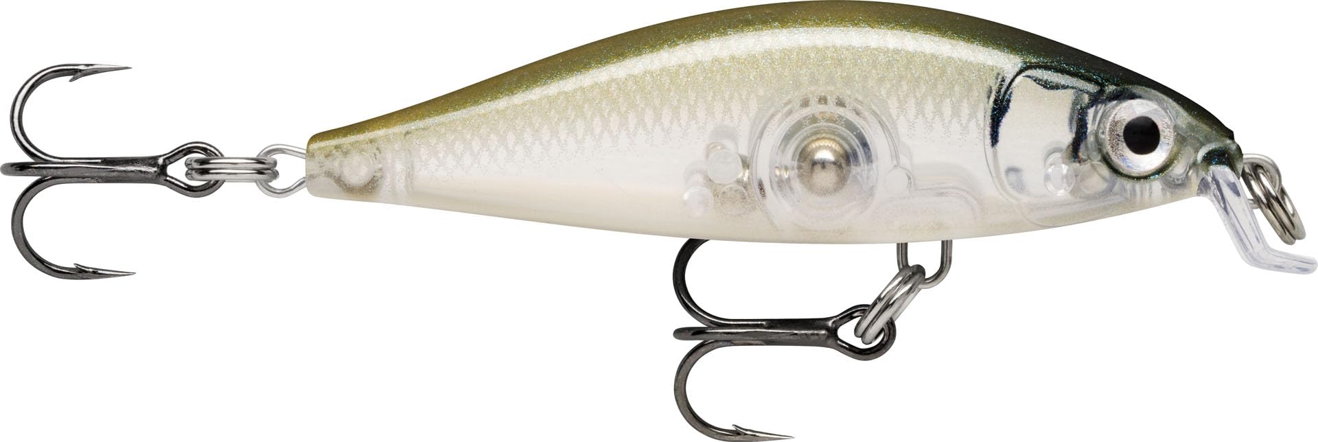 Rapala, Minnow X-Light Fishing Lure, Size: 5 cm/4 g, Freshwater Sinking Lure, Swimming Depth: 0.6-0.9 m, Plastic Fishing Tackle Ghost Shinner gHSH