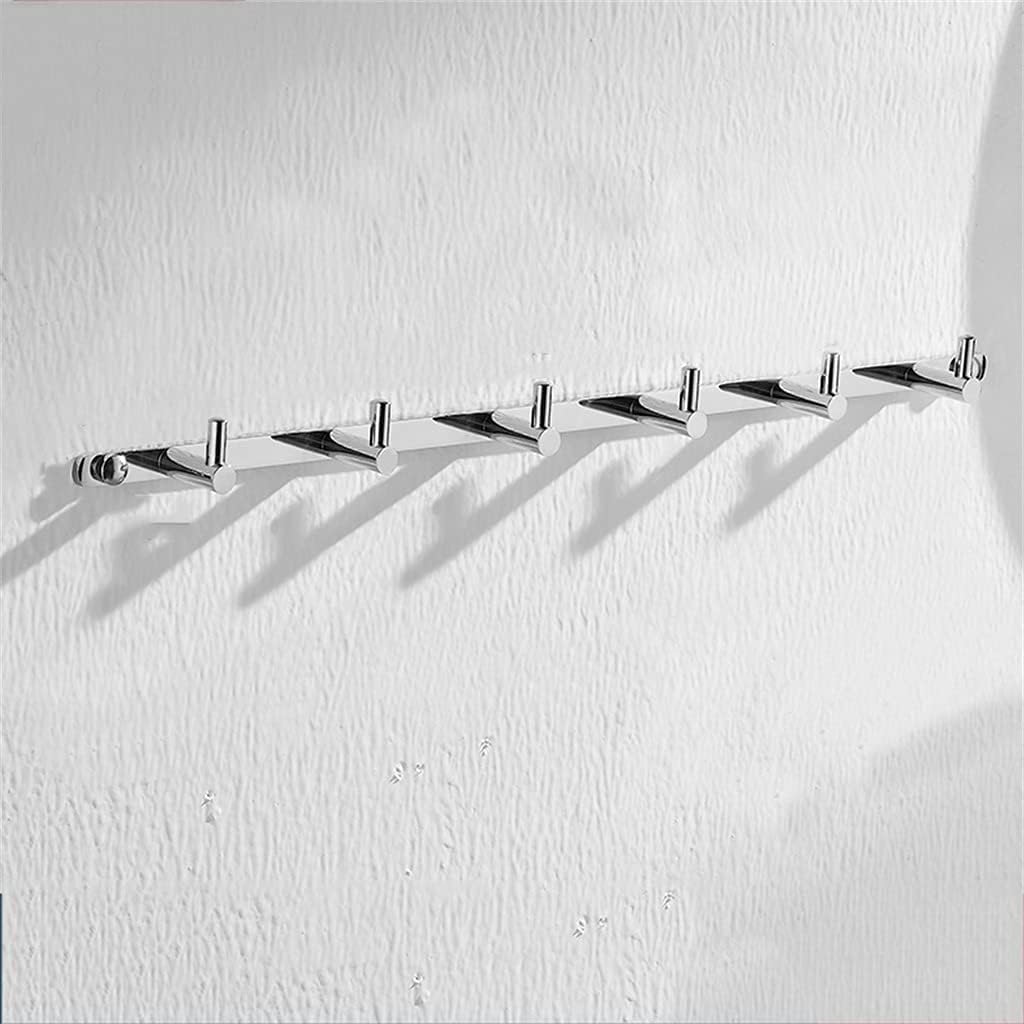 All Copper Solid Row Hooks Free Perforated Porch Wall Hanging Clothes Bathroom Metal Color Hook Coat Rack(White-Fruit peach5,5 Hooks)