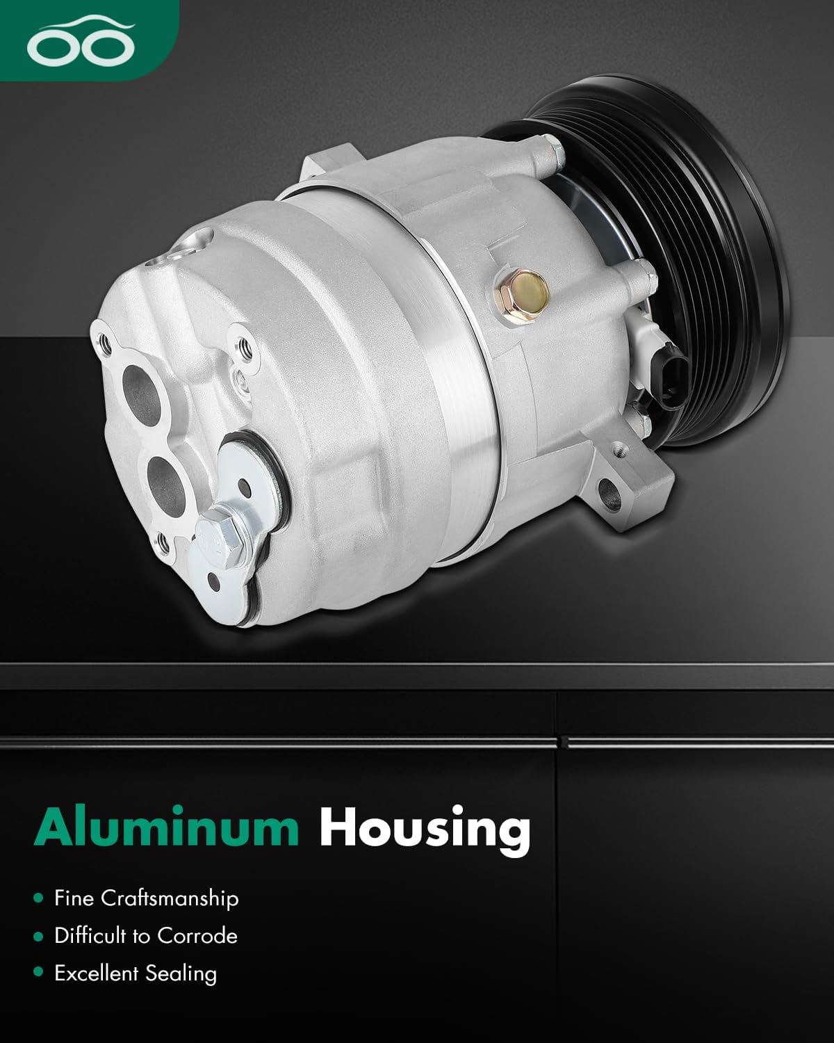 SCITOO AC Compressor with Clutch For Chevy Lumina APV For Oldsmobile Silhouette For Pontiac Grand Prix For Trans Sport 3.1L 3.4L 3.8L 1993-2001