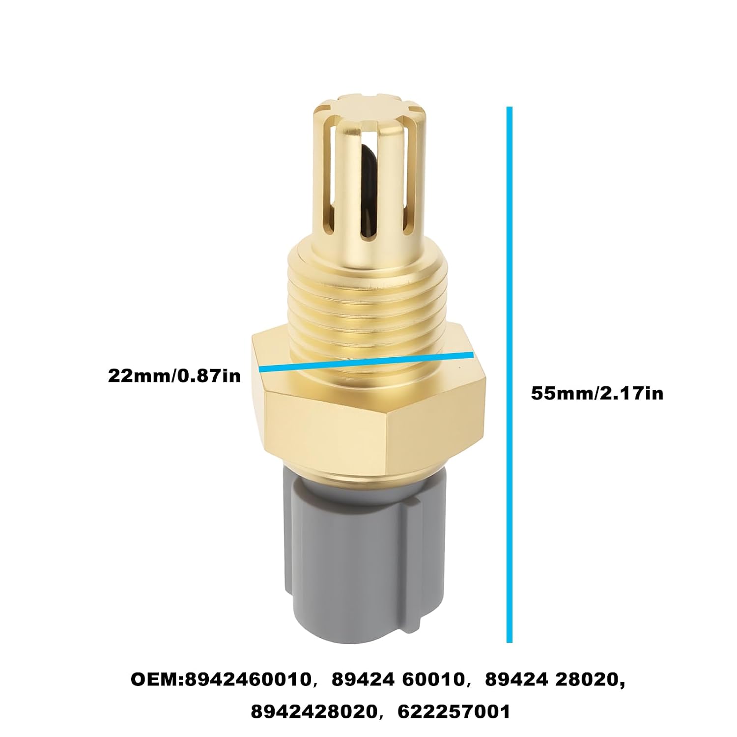 ECSiNG Car Intake Air Temperature Sensor 8942460010 Compatible with Toyota Auris Avensis Compatible with Corolla Model
