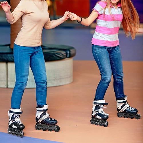 Miniatura 6 de TOBWOLF Paquete de 8 ruedas de patinaje en línea 84A de 2.992 in con rodamientos ABEC-7, ruedas de repuesto para patines de ruedas para niñas