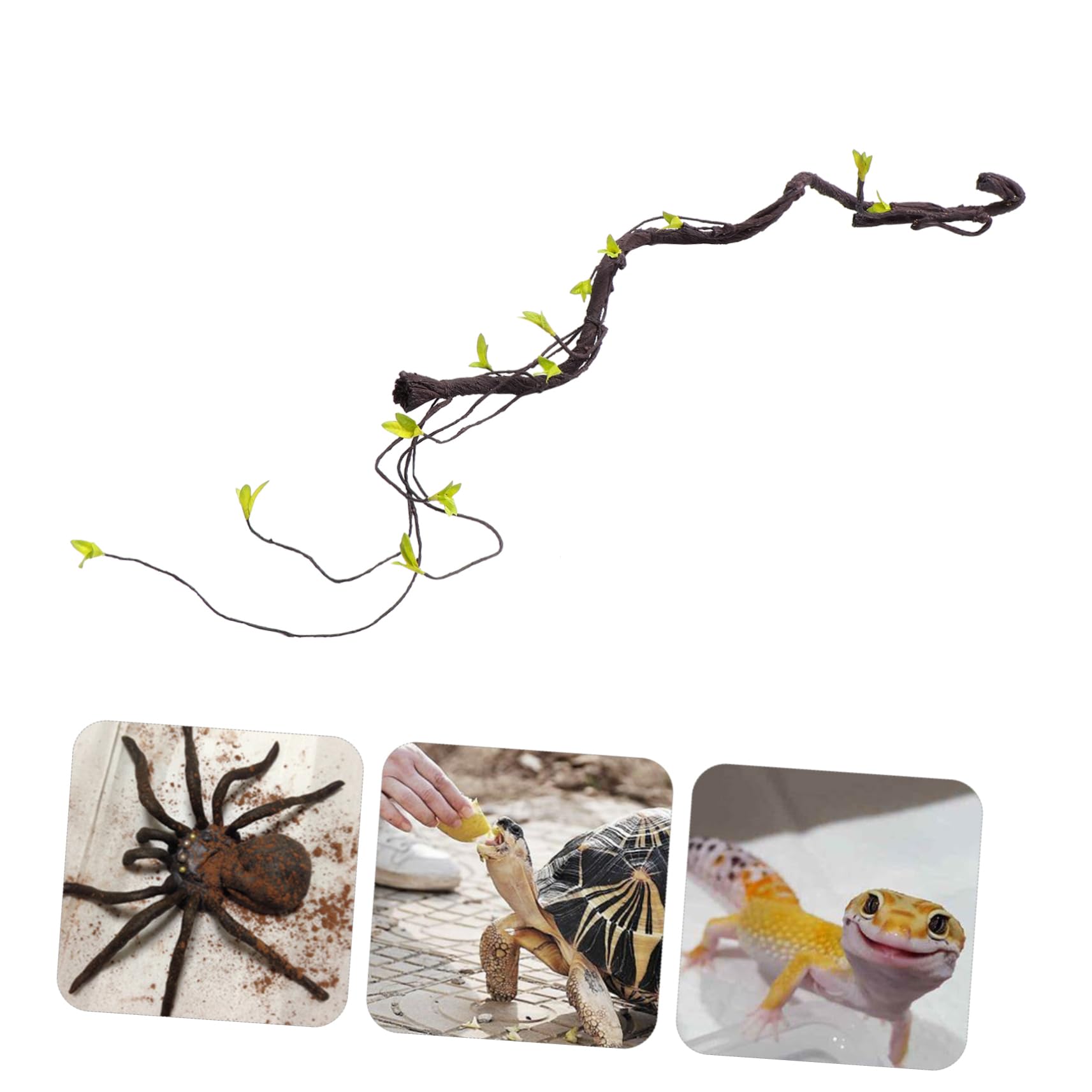 ifundom Landscape Artificial Rattan Vine for Reptiles Durable Simulation Climbing Plant for Bearded Dragons Lizards Frogs and Snakes Tropical Decor for Terrariums and Pet Enclosures
