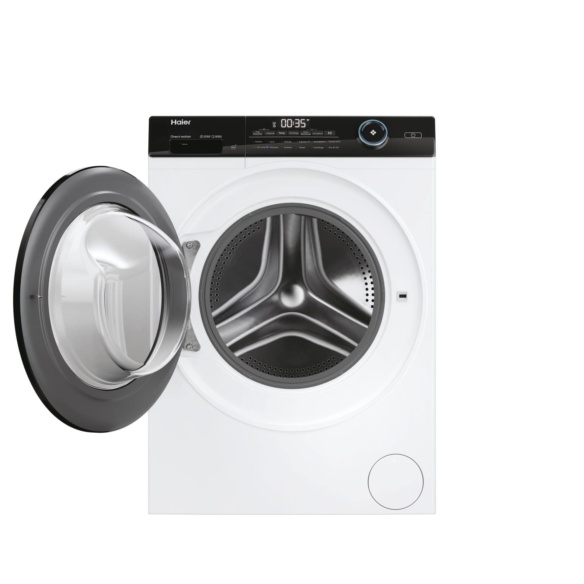 Haier I-Pro Serie 5 Lavasciuga 10+6 Kg, Libera Installazione, Carica Frontale, 1400 Giri, Classe A, Trattamento Antibatterico, Rilevamento Carico, Vapore, AxLxP 85x59,5x53, Bianca - HWD100-B14959UIT