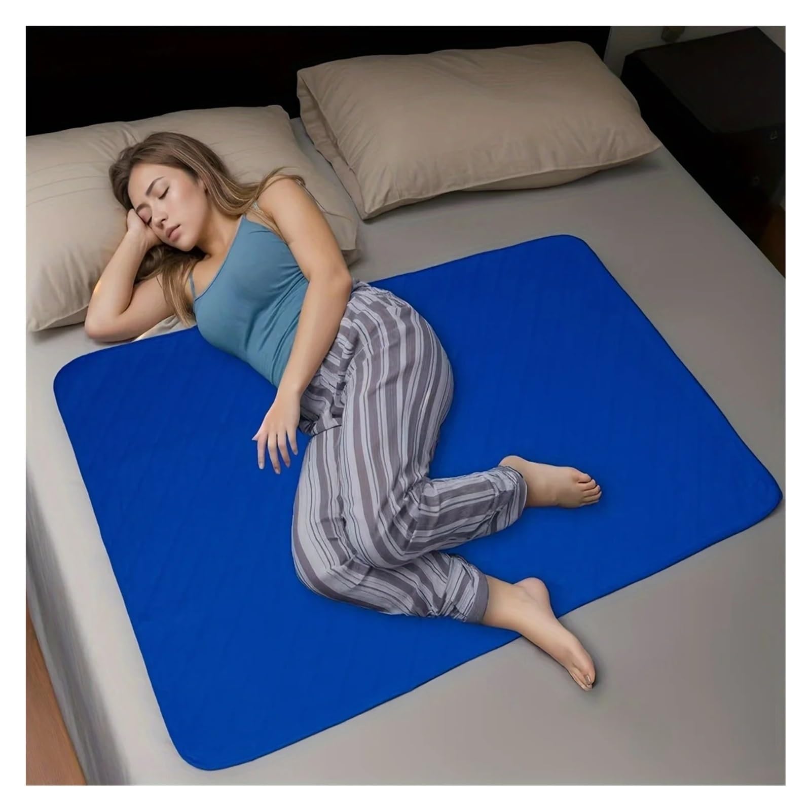 Coussinets de lit absorbants lavables 35X39in lot de 2 alèses de protection imperméables