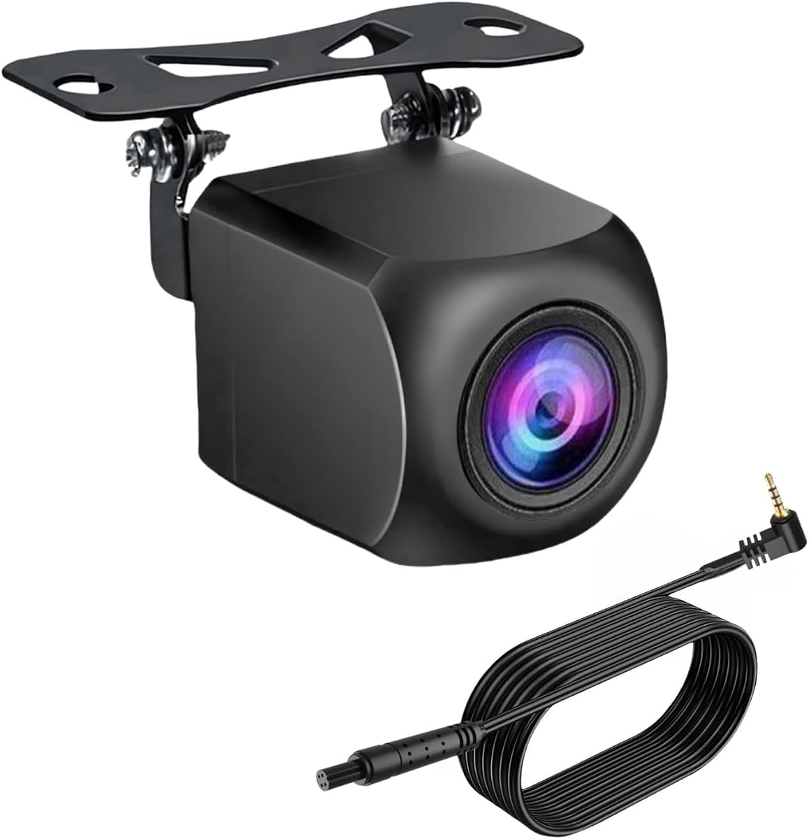 Backup Camera for Carplay Screen and Mirror Dash Cam Upgrade AHD 1080P Backup Camera 4 Pin Rear View Camera for Car Stereo with 19.68Ft 4 Pin to 2.5mm Male Plug