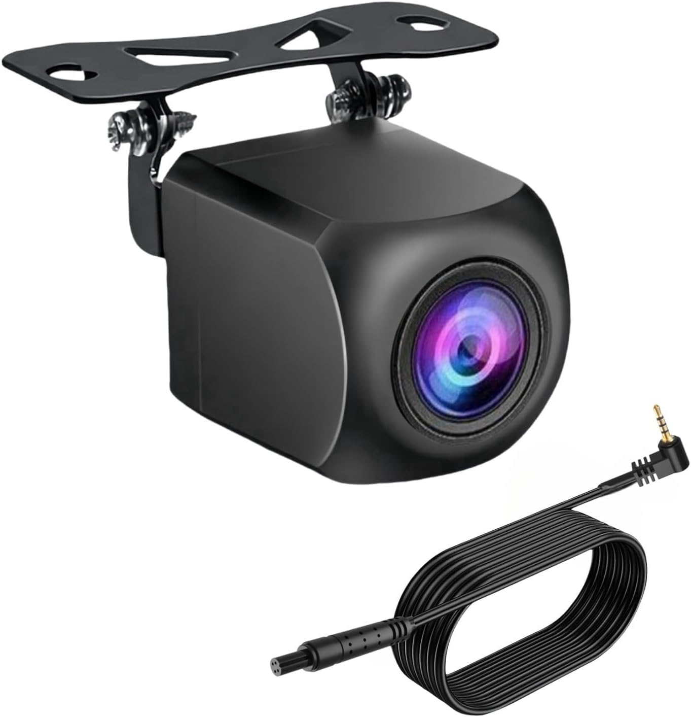 Backup Camera for Carplay Screen and Mirror Dash Cam Upgrade AHD 1080P Backup Camera 4 Pin Rear View Camera for Car Stereo with 19.68Ft 4 Pin to 2.5mm Male Plug
