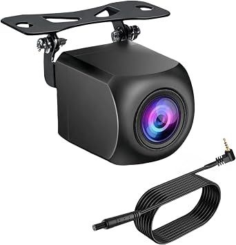 Backup Camera for Carplay Screen and Mirror Dash Cam Upgrade AHD 1080P Backup Camera 4 Pin Rear View Camera for Car Stereo with 19.68Ft 4 Pin to 2.5mm Male Plug