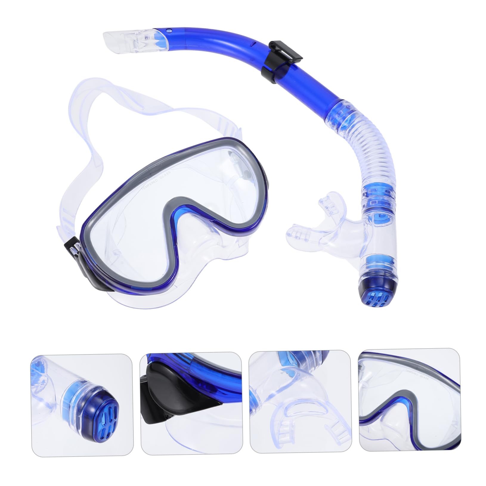 HANABASS Dry Snorkeling Gear Snorkeling Mask and Snorkel Adult Comfortable Silicone Skirt for Leakproofness