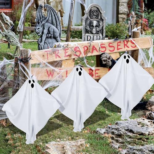 Estacas Fantasmas Iluminadas, Estacas Brancas de Jardim Fantasma Amplamente Utilizadas Luzes LED par