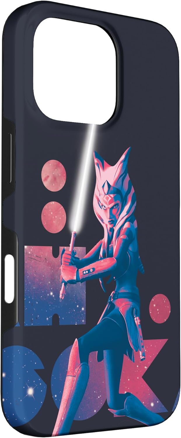 iPhone 16 Pro Star Wars The Clone Wars Ahsoka Tano Pink Galaxy Case