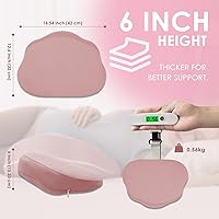 Vista 9 de Chilling Home Almohada portátil de embarazo para dormir, almohada de maternidad de espuma viscoelástica para mujeres embarazadas, almohadas