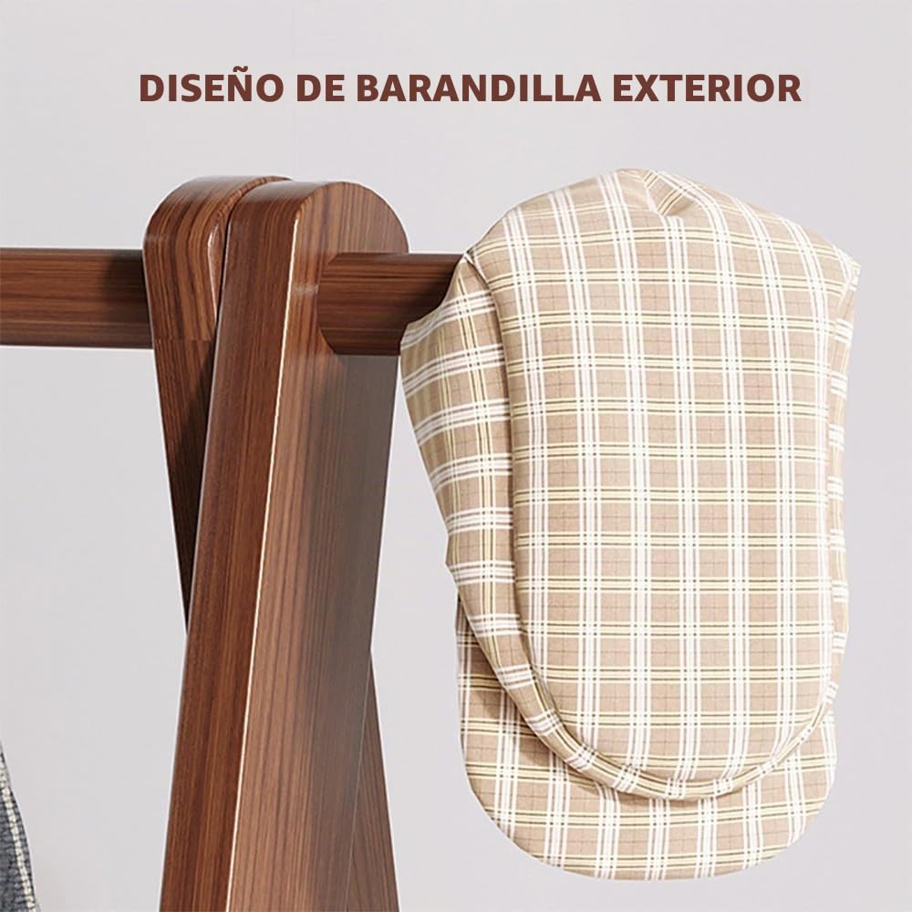 Perchero de Madera, Perchero de Madera de pie, Burro Ropa Plegable, Resistente y Estable, Maximum Load 80kg, para el Pasillo de la Oficina en casa : 60/80/100/120CMx46CMx150CM