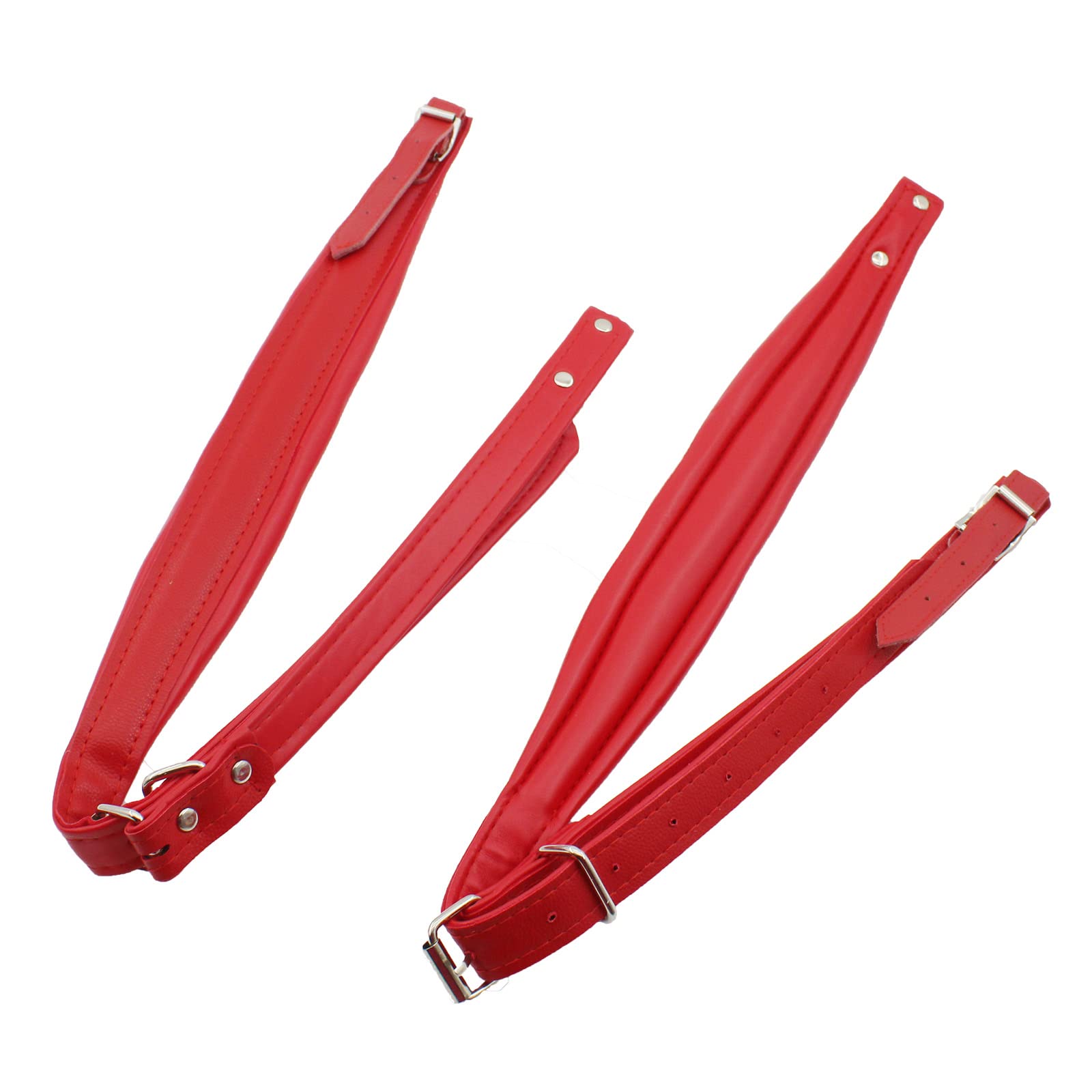 TTZEZE 1Pair Accordion Straps, Soft PU Leather Accordion Shoulder Harness Strap with Adjustable Buckles for Musical Instrument