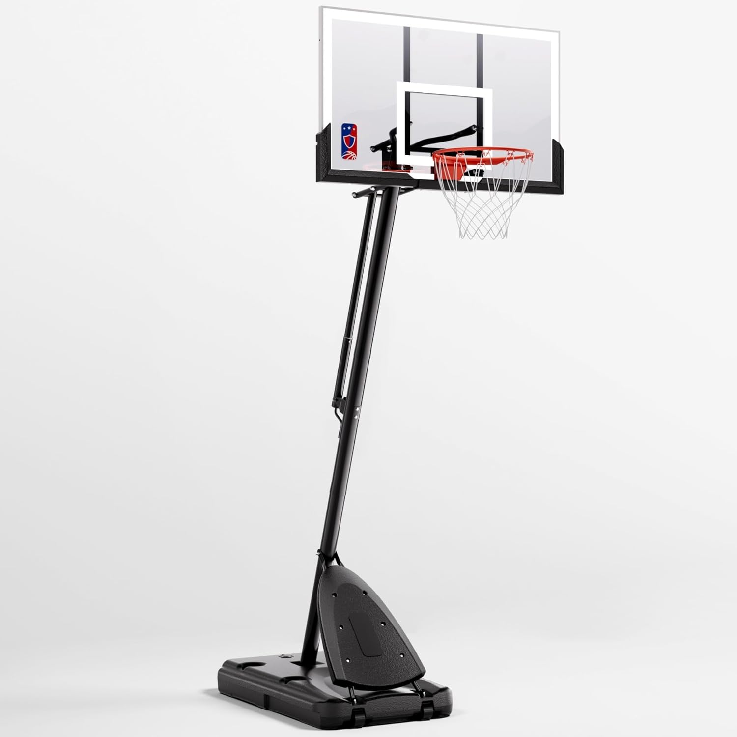 Basketball Hoop, 54 Inch Backboard Portable Basketball System, 10ft Stepless Regulation Adjustable Basketball Hoop Outdoor