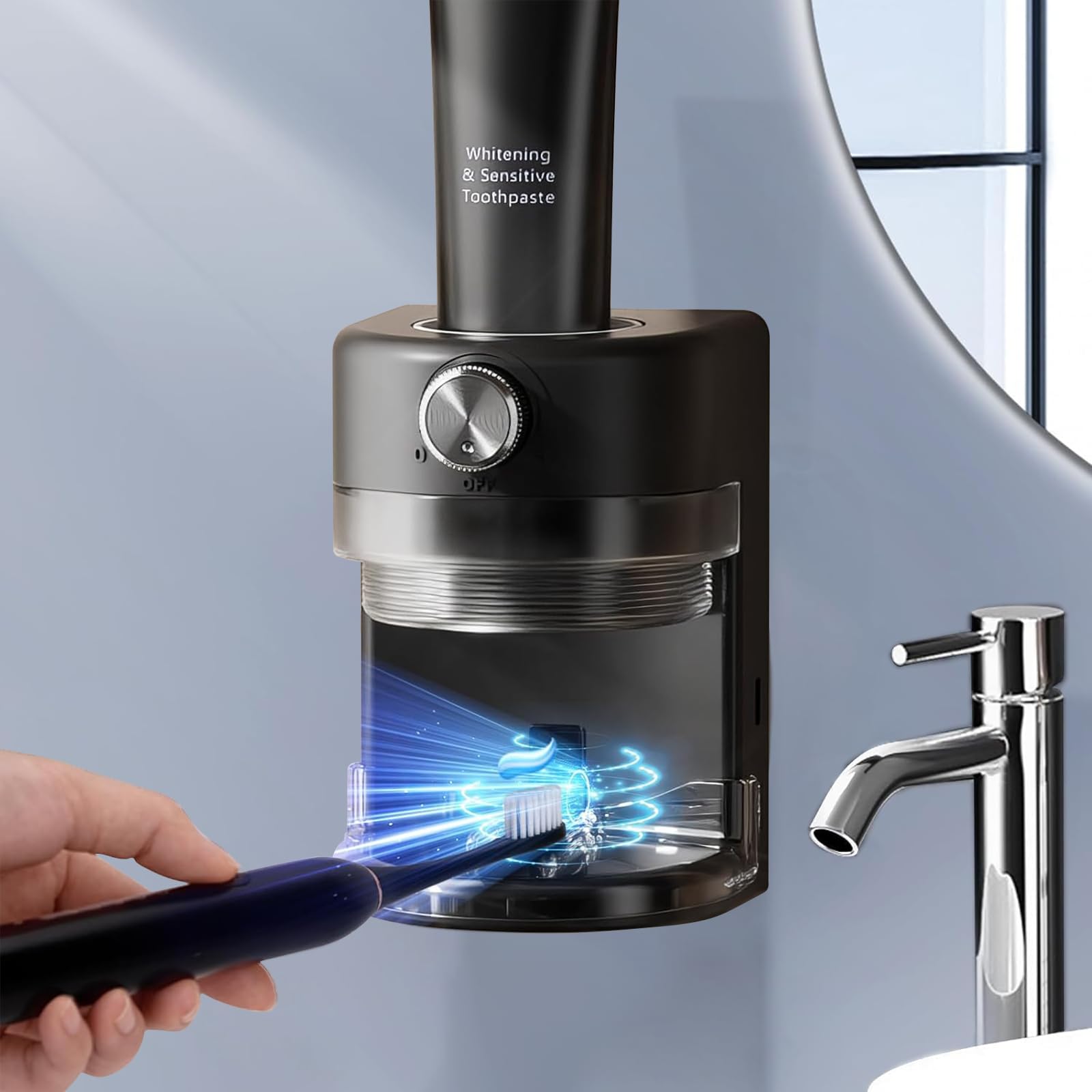 Dispensador De Jabón Automático De 3 Niveles Ajustable, 300 Ml, Para Pared, De Espuma Eléctrica, Para Baño, Cocina, Oficina Y Escuela (negro