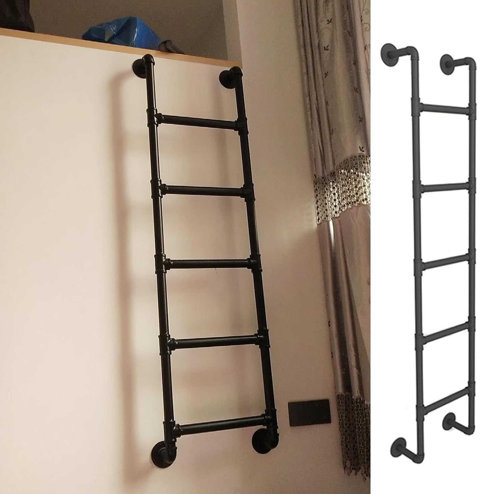 Escalera de escape para pozo de ventana que garantiza una salida rápida y segura en terrazas
