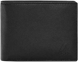 Colorblock Portafoglio Uomo in pelle Nero/Nero