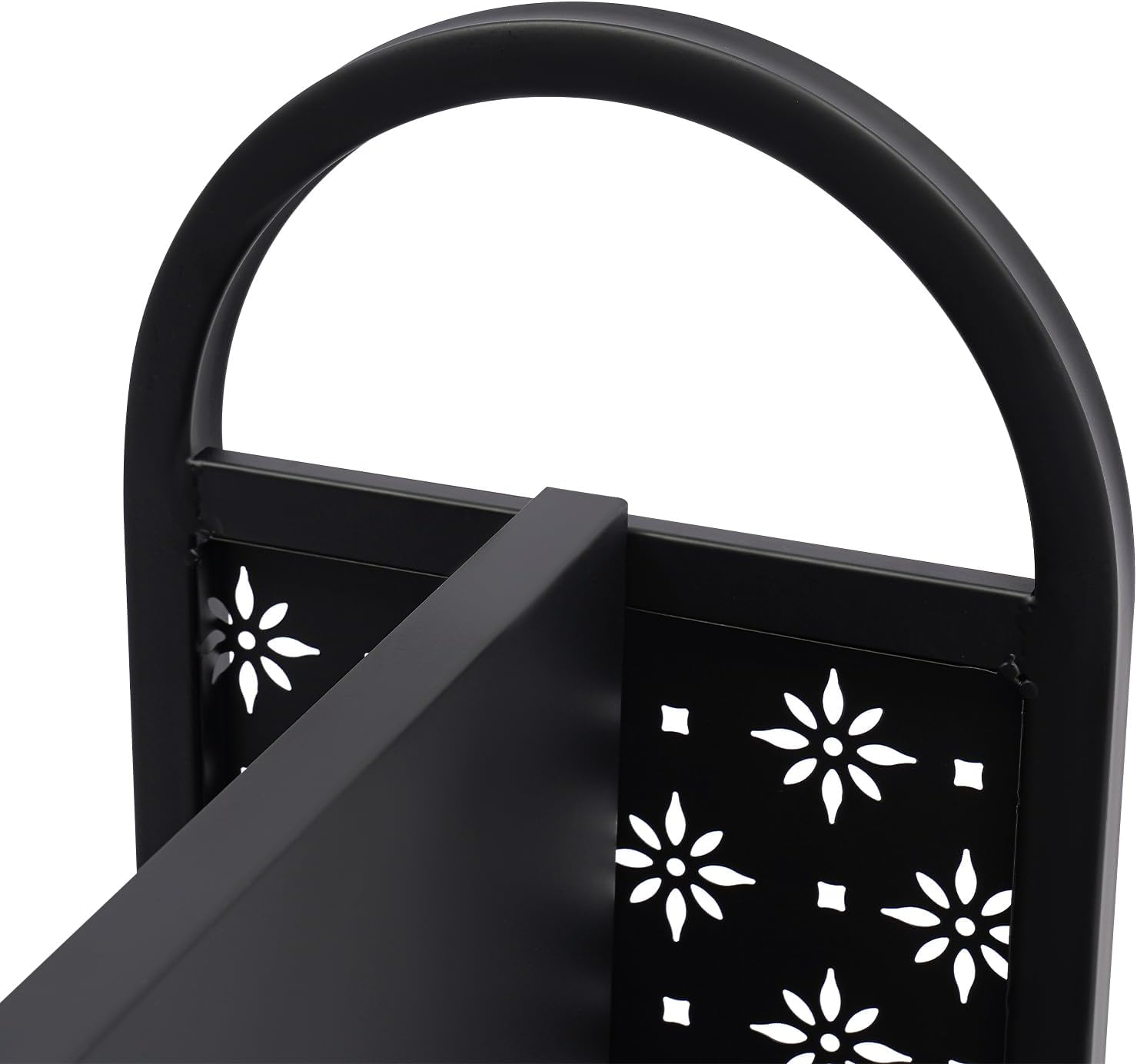 Library Book Cart, Black Rolling Book Cart with Wheels for Libraries, Office, Classrooms, Conference Room - Sturdy and Convenient Storage Solution