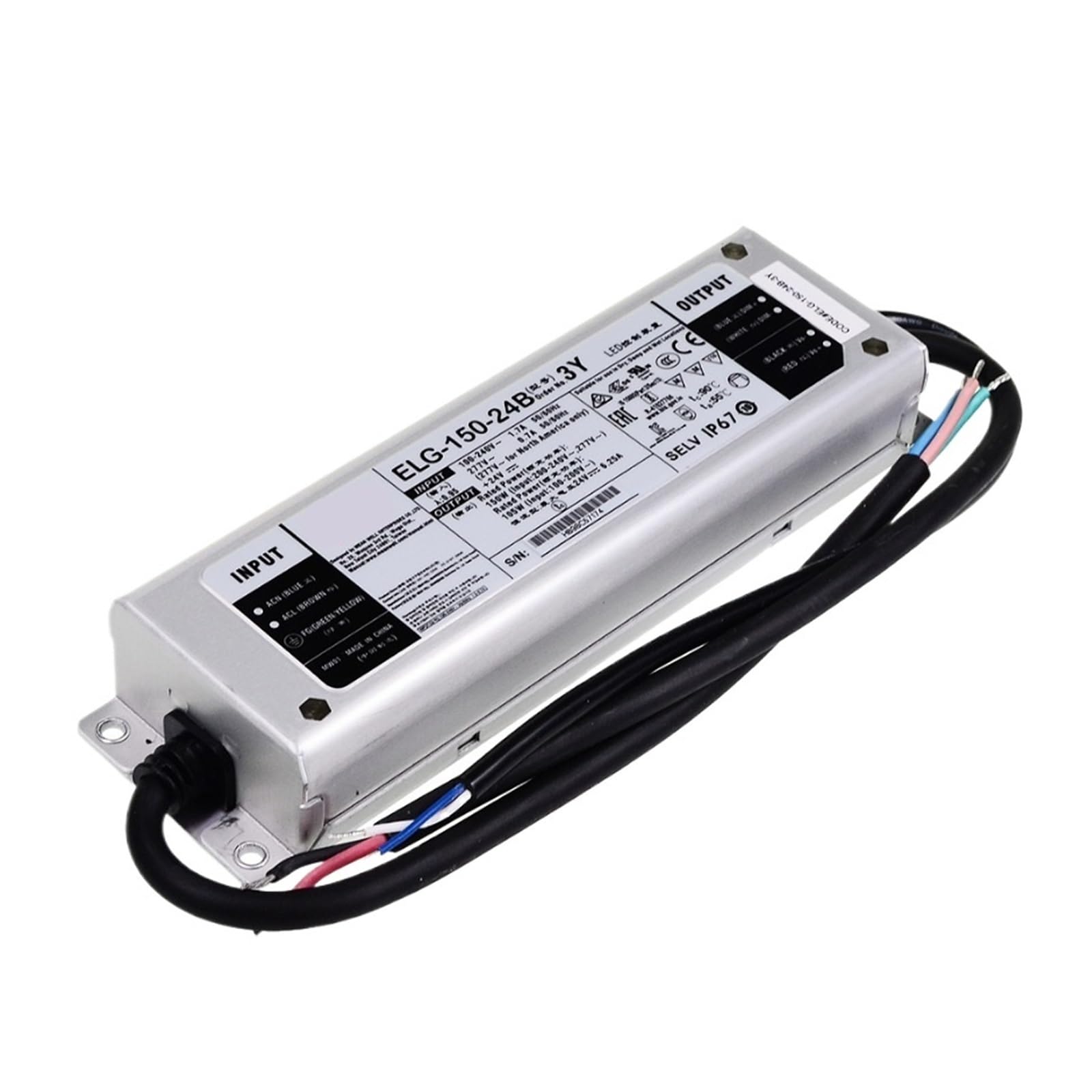BRODEFUP 3in 1 dimming function power supply ELG-150-12B-3Y ELG-150-24B-3Y ELG-150-36B-3Y ELG-150-42B-3Y ELG-150-48B-3Y 150W(ELG-150-42B-3Y)