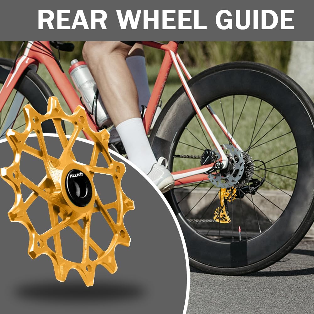for SRAM for Garbaruk 11/12-Speed, 12T+16TRear Derailleur Cage Pulley Wheels Derailleur Ceramic beari