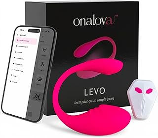 LEVO – Œuf Vibrant Connecté (App & Télécommande) | Sextoy pour Femme et Couple | Silicone Médical, Étanche IPX7 & 9 Modes de Vibration | Rose