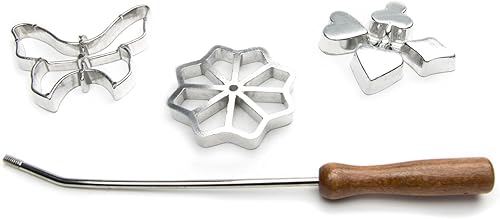 Miniatura 2 de Fox Run Juego de hierro rosetón con asa, aluminio fundido, mariposa, flor y trajes de tarjetas