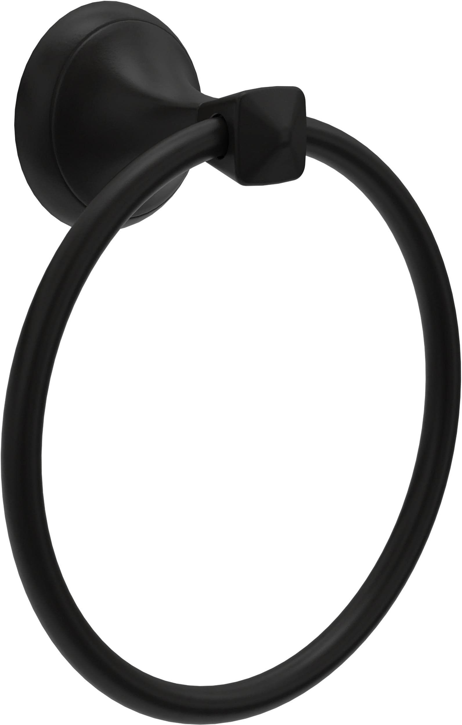 FORIOUS Bathroom Towel Ring Wall Mounted In Black HH0220B - The - View #7
