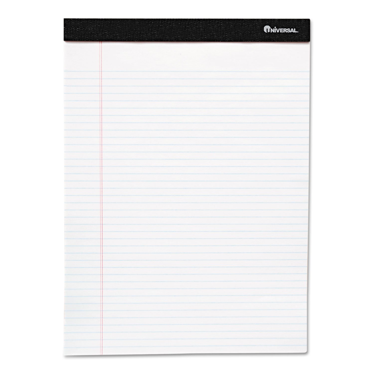 Universal 57300 Premium Ruled Writing Pads White 5 x 8 Legal Rule 50 Sheets Pack of 12 Pads